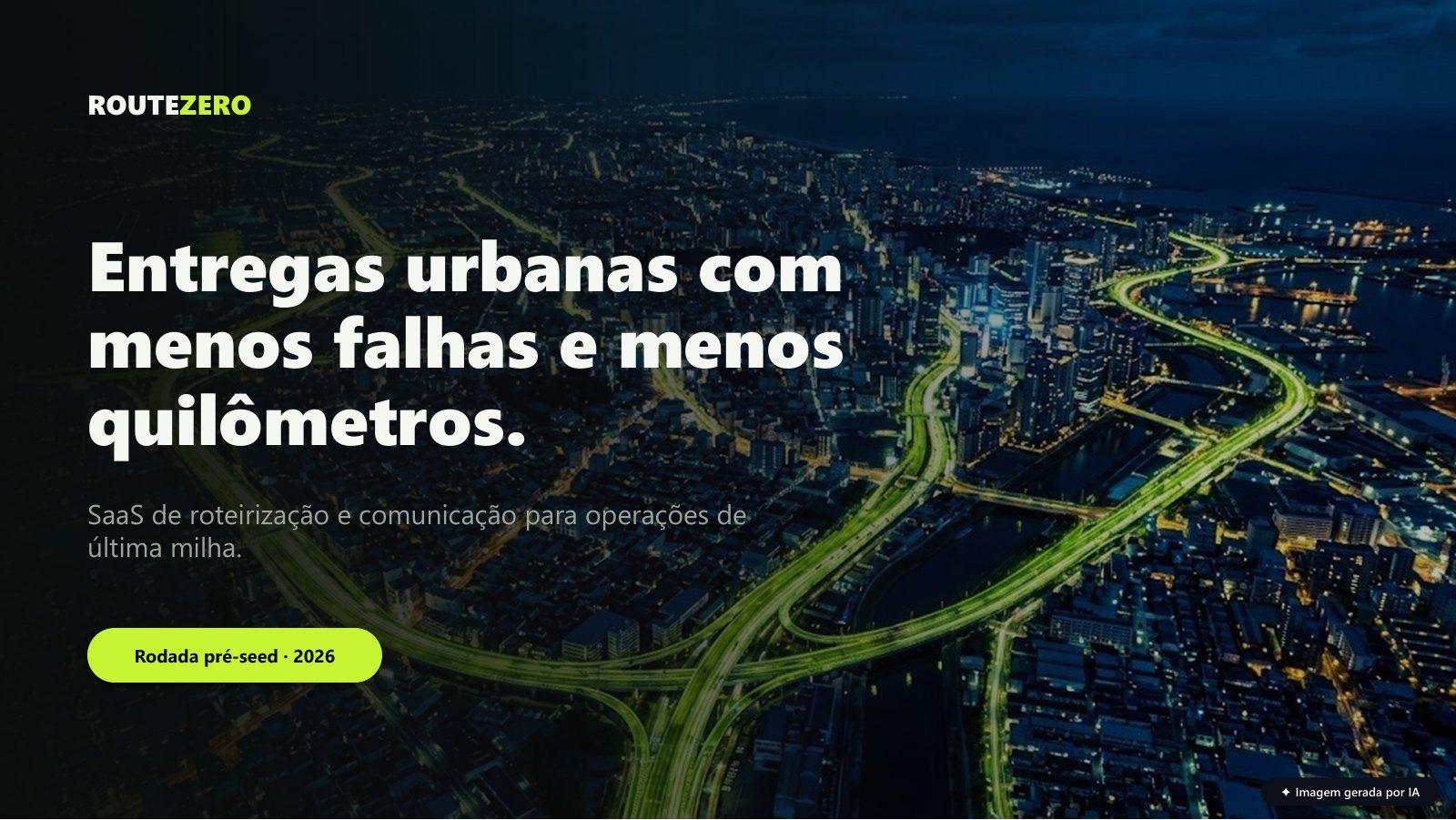 Capa de pitch deck feito pelo Apresentaí