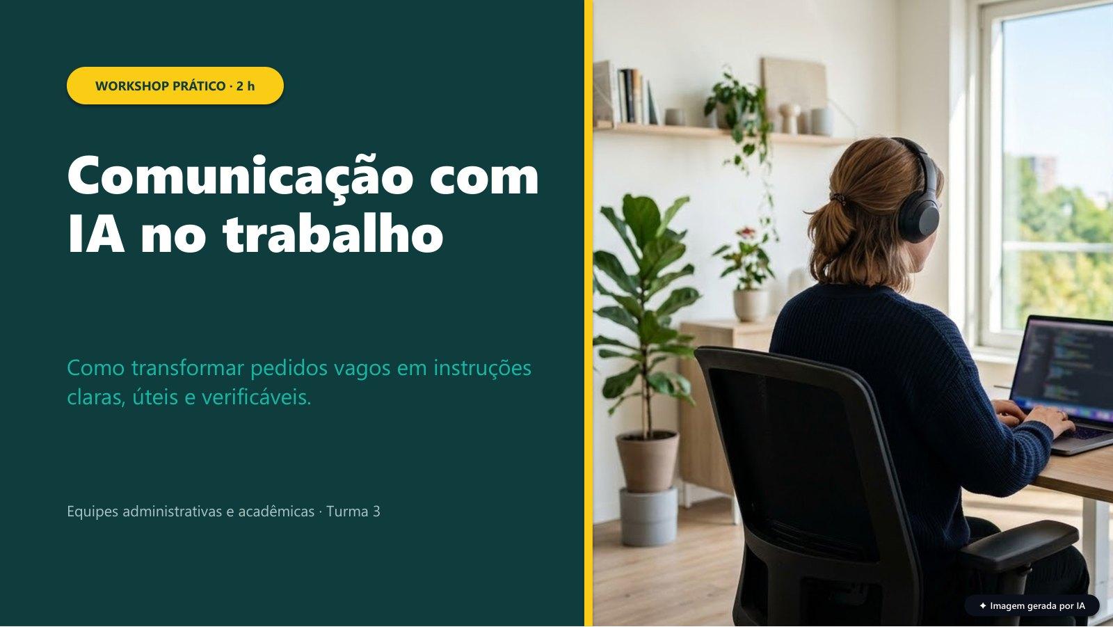 Capa do modelo Aula ou Treinamento